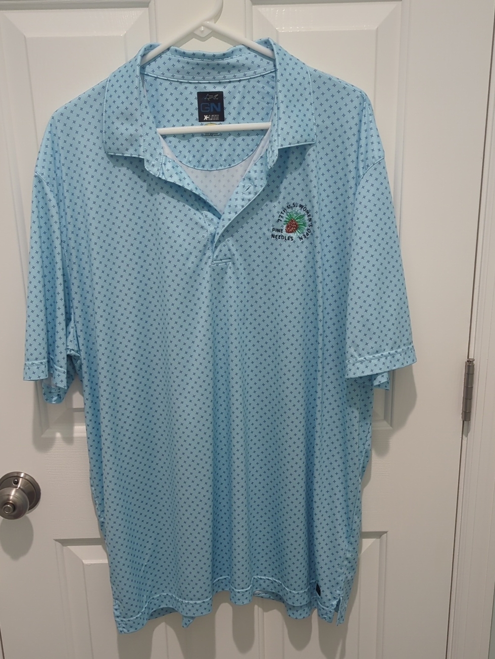 Greg Norman Collection 77th US Women's Open Light Blue Polo